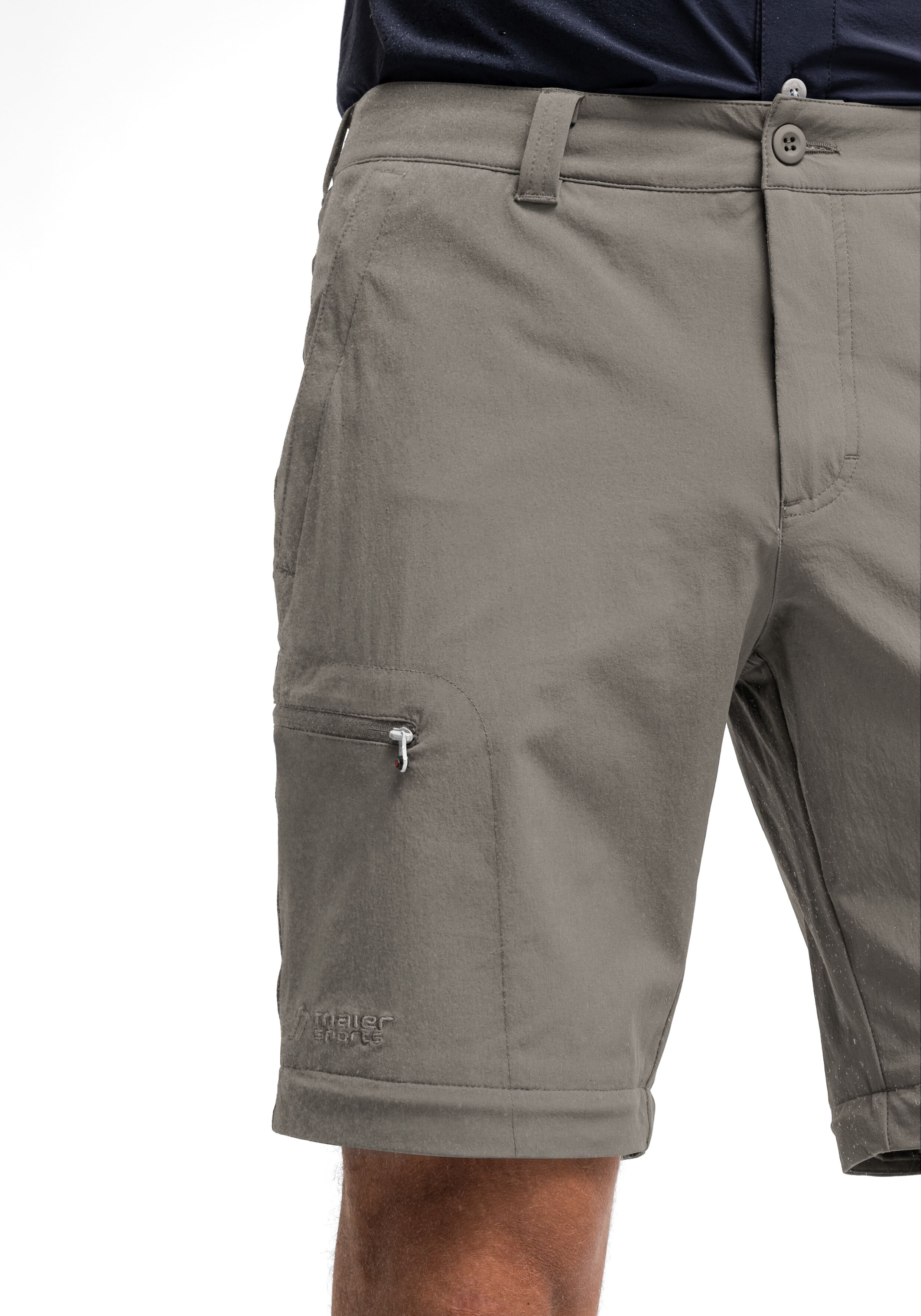 Maier Sports "Tajo" Herren Zip-Off Wanderhose, atmungsaktive Trekkinghose, Regular Fit schlamm 50, Normalgrössen