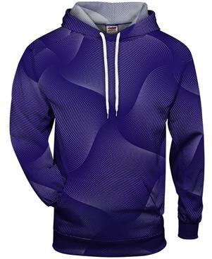 Badger Sport 1413 Warp Hood T-Shirt in Purple size Medium   Polyester 141300