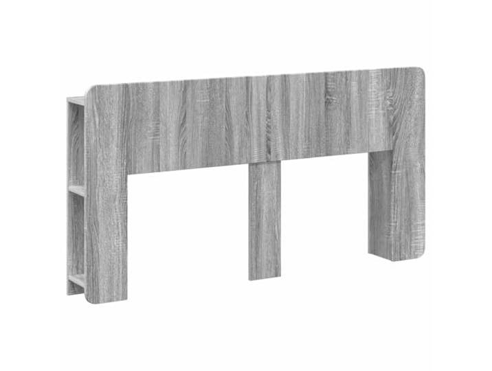 Makastle Kopfteil-Schrank Graues Sonoma Holzwerkstoff 154x80 cm U-Form