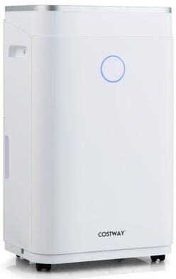Costway 60-Pint Dehumidifier for Home and Basements 4000 Sq. Ft with 3-Color Digital Display-White