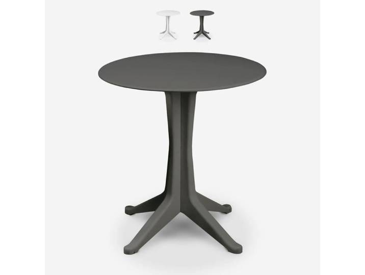Table ronde 70cm pour jardin extérieur terrasse bar restaurant Progarden Levante Couleur: Anthracite
