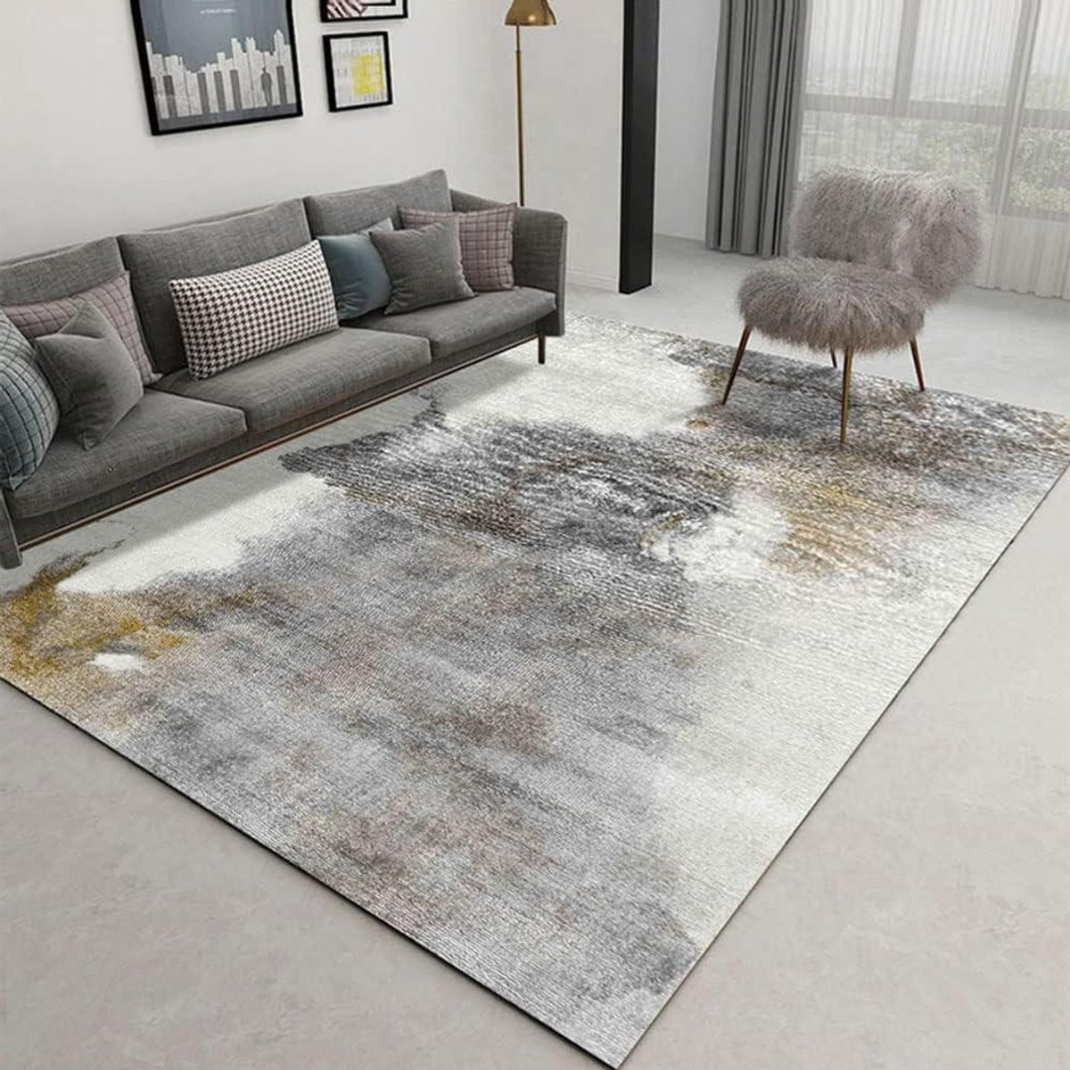 Abstract Vloerkleed Modern Viscose Rechthoekig