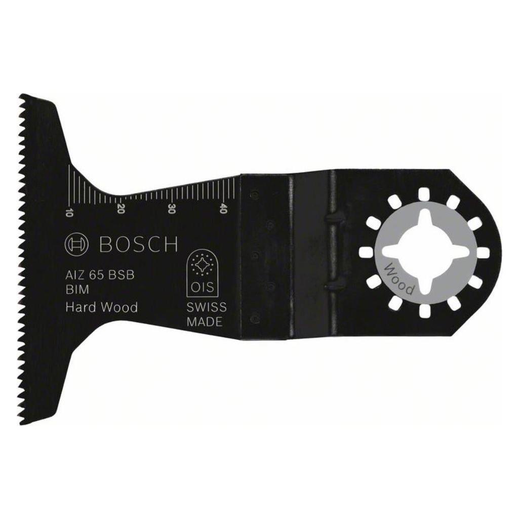 Bosch Zubehör Tauchsägeblatt AII 65 BSPB Starlock BIM, Hard Wood, 40 x 65 mm (2609256C63)