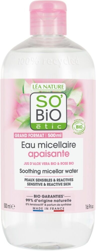 SO'BiO étic Hydra Aloe Vera Soothing Micellar Water 500 ml