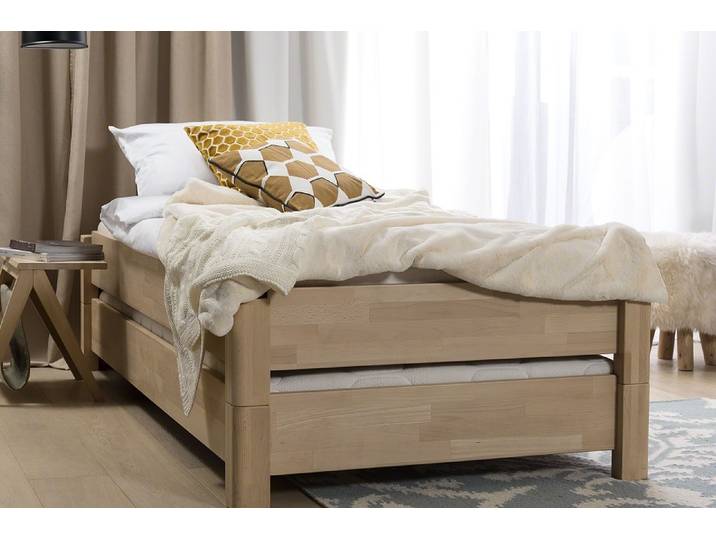 Stapelbett Freesia , 2er Set , Buche massiv , natur geölt , 100x200