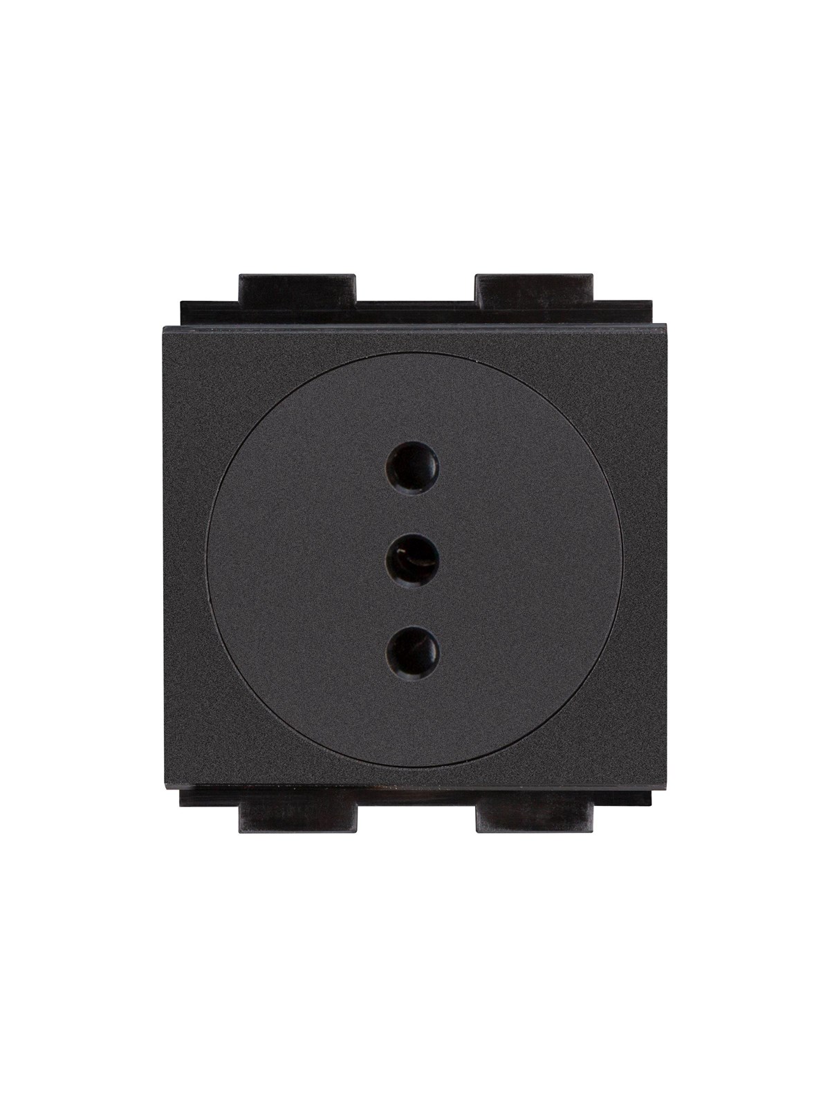 Crestron Electronics Crestron FT2A-PWR-IT series FT2A-PWR-IT-1-BASIC - power socket mechanism - Italy - 1 power socket - black