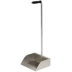 Kehrschaufel FLORA Kehrboy Aluminium, Höhe 75 cm robuste und leichte Standkehrschaufel für den Außenbereich