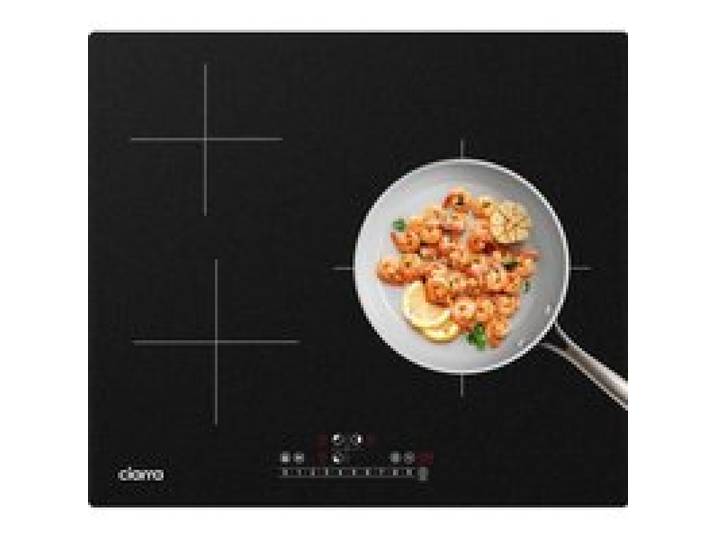 CIARRA Plaque à Induction 3 Foyers 6600W avec Boosters 59 cm Minuteur Sécurité enfants Table de Cuisson CD3BBIH