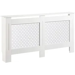 Wiltec Toboli Heizkörperverkleidung weiss 152x19x82cm Heizkörperabdeckung MDF Heizkörper, Zubehör Heizen