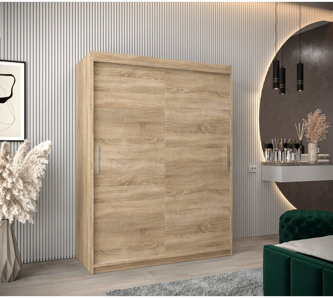 Alpen Home Aylinne 2 Door Wardrobe Sonoma Oak 150cm W X 62cm D