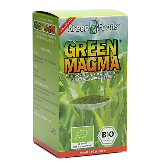 Green Magma Gerstengrasext Bio 80 g Pulver