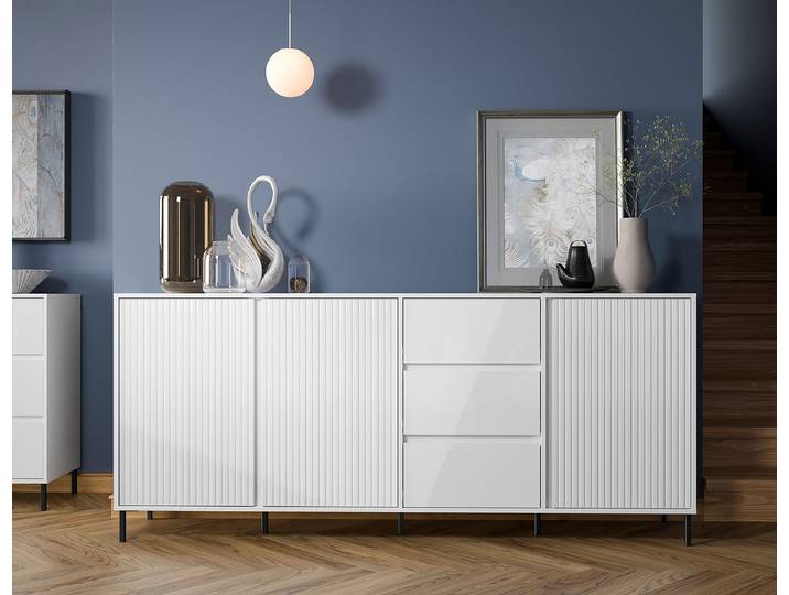 Buffet Jitang 213cm Blanc/Blanc