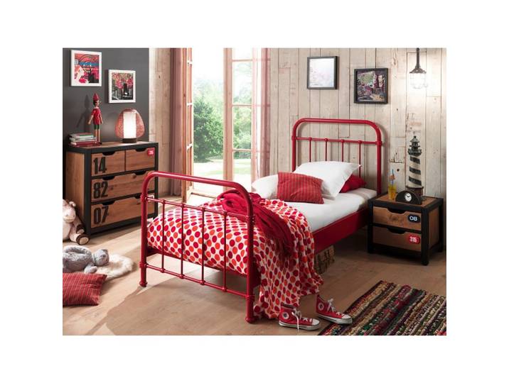 Kinder-/Juniorbett New York ca. 90x200 cm Rot