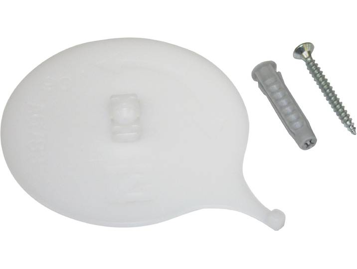 Deckenträger für Sichtschutz GARDINIA inkl. Befestigungsmaterial , weiss (weiß), 3 läufig, Kunststoff, Sichtschutzbefestigungen, Deckenträger für Sichtschutz, Serie Aluminium-Vorhangschiene