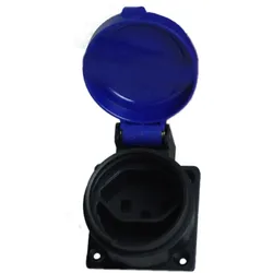 Anbausteckdose 16A 230V IP55 Einbausteckdose Schutzkontakt blau Schweizer System T23 PCE PCE T23