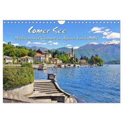 Comer See - Mediterraner Charme in alpiner Landschaft (Wandkalender 2027 DIN A4 quer), CALVENDO Monatskalender