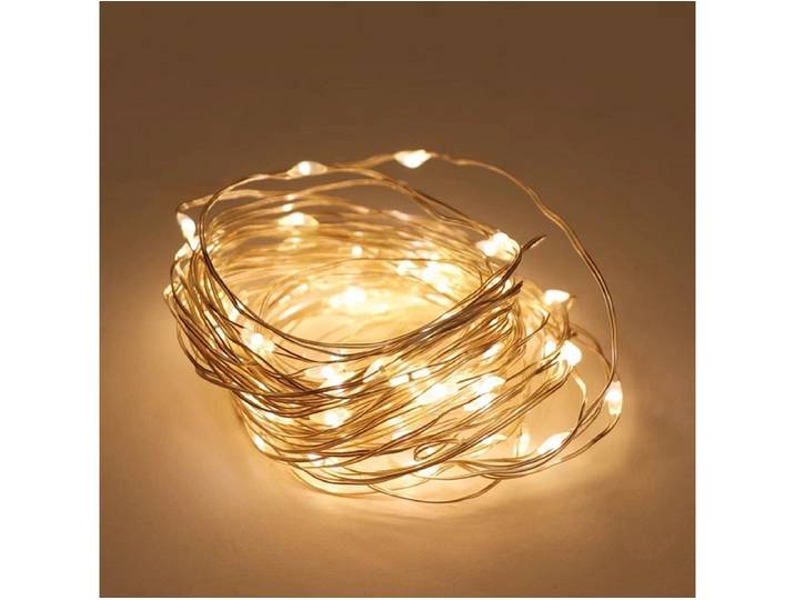 LED-Girlande CROSBY Silberfarben 790cm