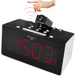 soundmaster FUR6005 Radiowecker UKW Funkempfang, UKW Weckfunktion Schwarz