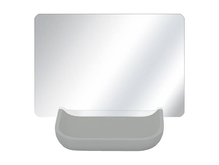 Kosmetikspiegel KLEINE WOLKE Tray Mirror , grau, B:12cm T:17,3cm, Spiegel, Kosmetikspiegel