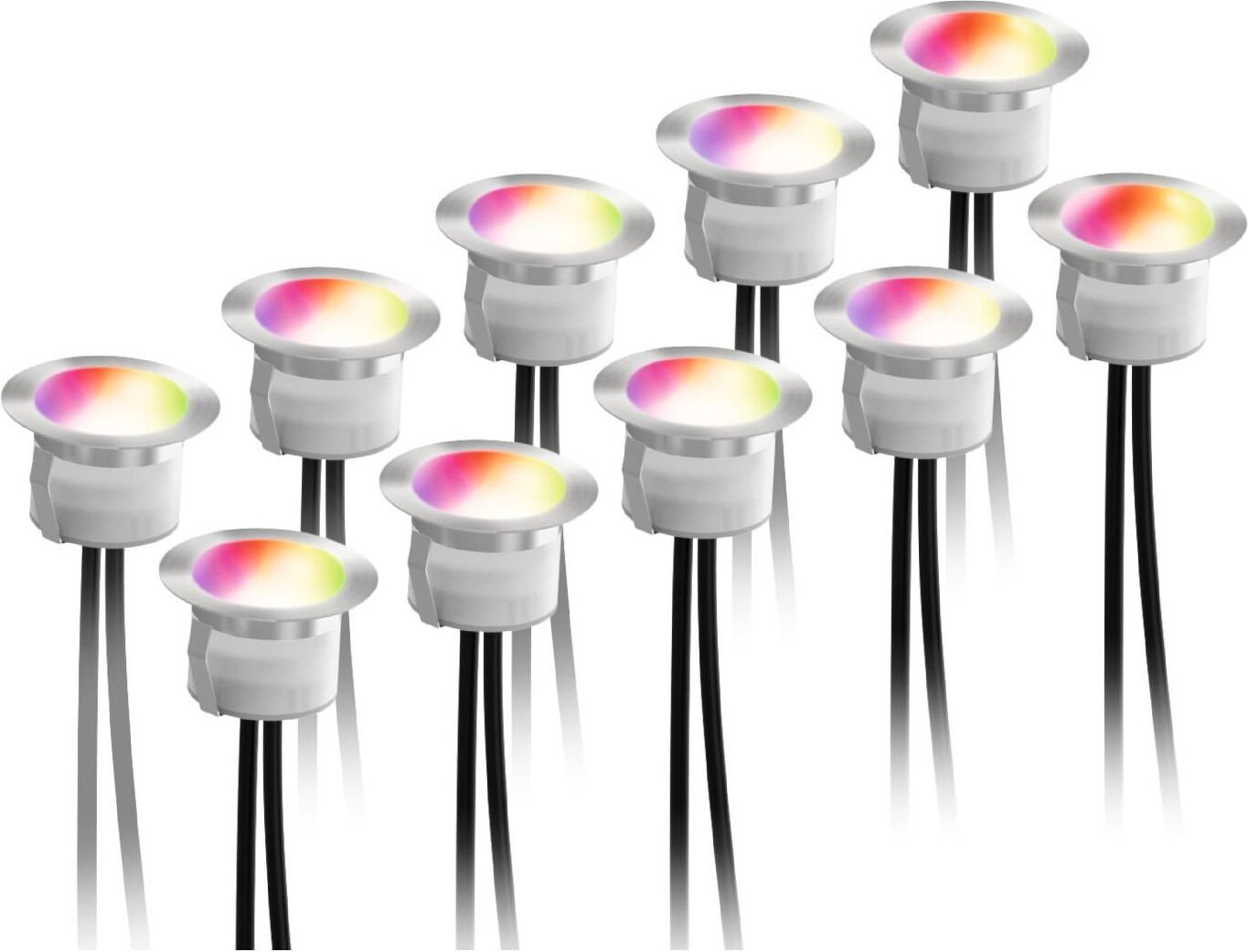 Deltaco SH-DLK01 Slimme vloerlamp met Wi-Fi, Zilver, LED, 2700 K
