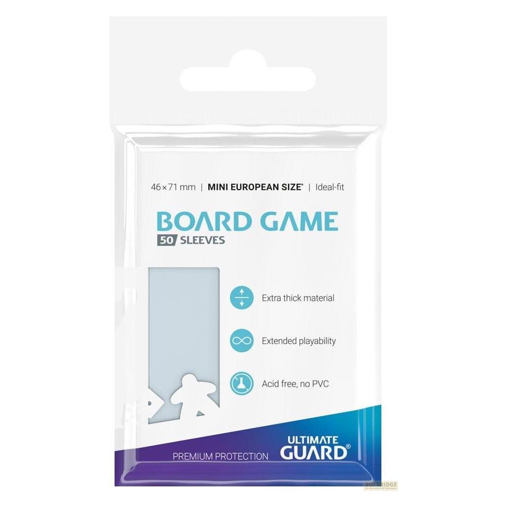 Ultimate Guard UGD010277 - Premium 50 Kartenhüllen für europäische Brettspiel-Karten mini (UGD010277)