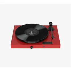 Pro-Ject Jukebox E1 OM5e Platenspeler Ingebouwde Versterker 2x25w - Rood (Halbautomatisch), Plattenspieler, Rot