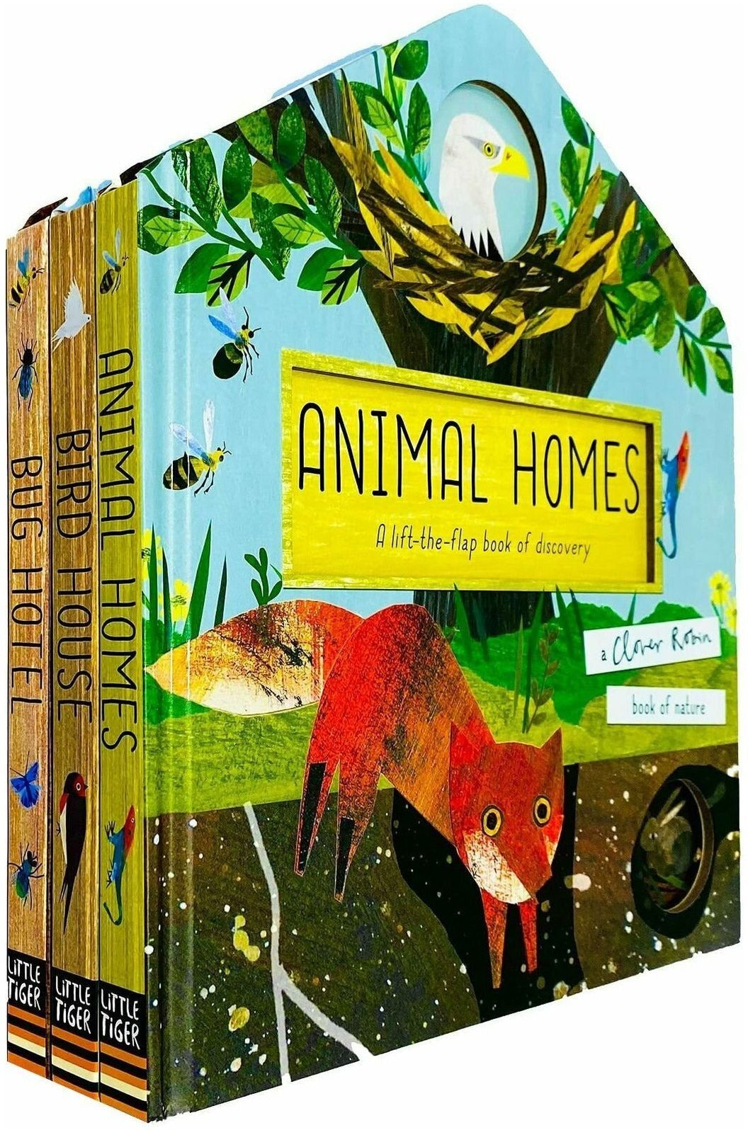 Little Tiger Press My First Childrens Nature Collection 3 Books Set (Bird House, Bug Hotel & Animal Homes) Age 5-7