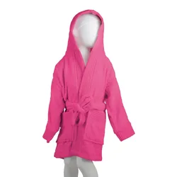 The One Towelling Kinder Bademantel Kids Bathrobe magenta 116/128