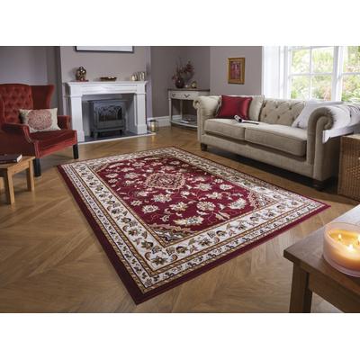Teppich FLAIR RUGS "Sherborne", rot, B:230cm H:8mm L:160cm, Polypropylen, Teppiche, Teppich, Orientteppich