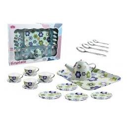 Adar Teeservice mit Metallblumen, 19-teilig (68347376)