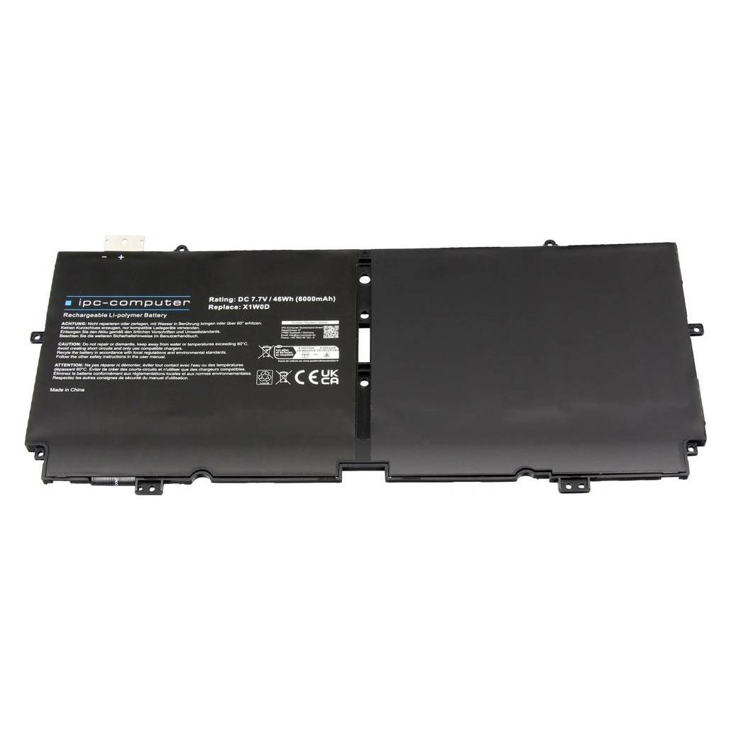 IPC ipc-computer Notebook-Akku Akku X1W0D REPLACE 7.70 V 6000 mAh IPC-Computer (6000 mAh) (X1W0D REPLACE)
