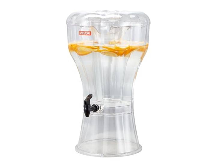 VEVOR Distributeur de Boissons avec Grande Capacité 13 L\, Fontaine à Eau en Plastique\, Distribution d’Eau Jus Limonade Thé Glacé\, avec Robinet Anti-goutte\, pour Restaurants Cafés Hôtels Fêtes