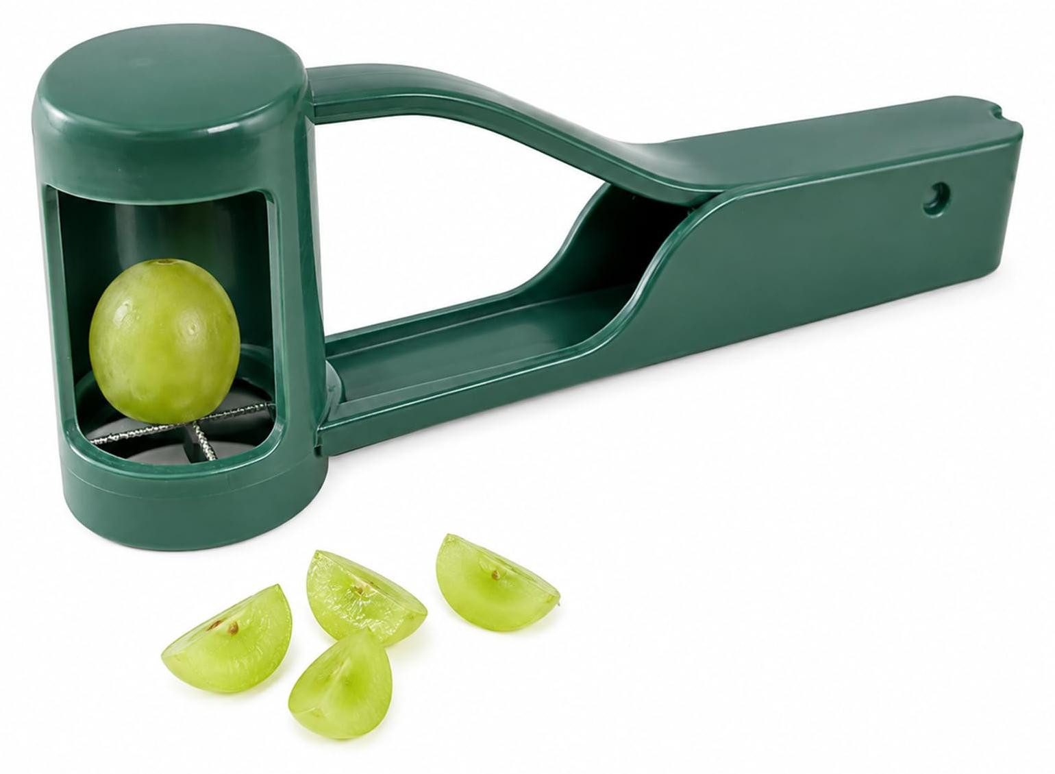 Dripio Druivensnijder, tomatensnijder en kersenontpitter - Groen, Roestvrij staal