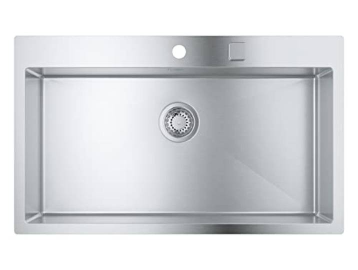 GROHE K800, Edelstahlspüle, StarLight Oberfläche, tiefes Becken