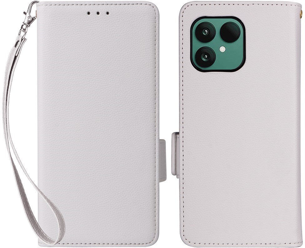 EIDERWOOD Fairphone (Gen. 6+ / Gen. 6) Flip Cover m. Strop & Ståfunktion - Hvid