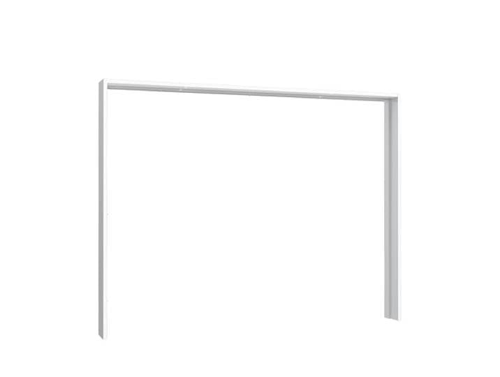 möbelando Passepartout >Passepartout< in Weiss Glanz - 280,6x215,1x23,8cm (BxHxT)