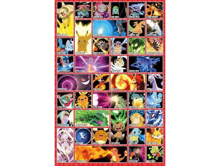 Pokemon Poster 3 - Moves