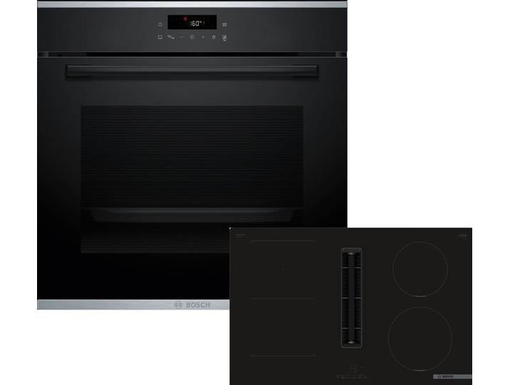 BOSCH Backofen-Set 4 HBA271BB3, mit nachrüstbar, AutoPilot, Halogen-Innenbeleuchtung