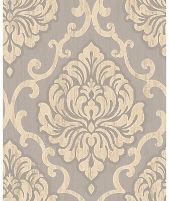 Seabrook Designs Amelia Damask Unpasted Wallpaper
