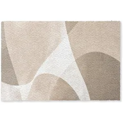 FUSSMATTE Glatte Oberflächen - Harmonisch - Wellenförmig Schmutzfangmatte 180x120 cm