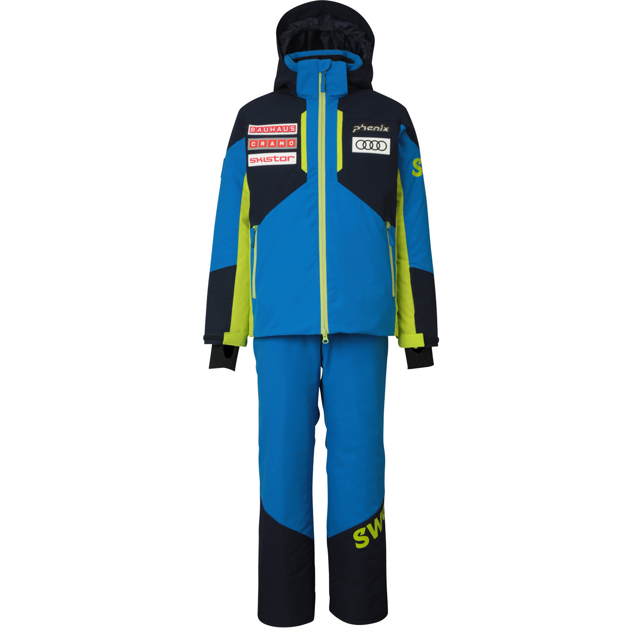 Phenix Kinder Skijacke und Hose TEAM SWEDEN blue - 140