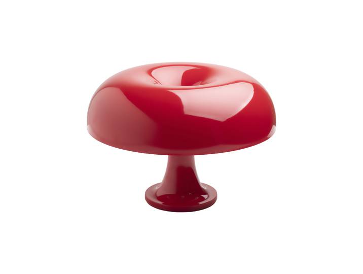 Artemide - Lampe de table Nessino - Rouge - Technopolymère - Designer Gruppo Architetti Urbanisti Città Nuova