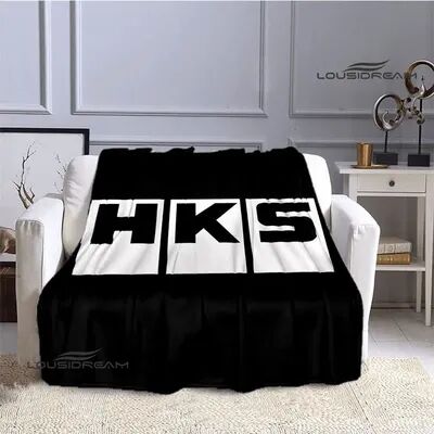 Shop Station HKS Racing Car Blanket Soft Flannel Throw Blanket For Couch, Bed & Car Enthusiast Gift c 39.37 59.06 In