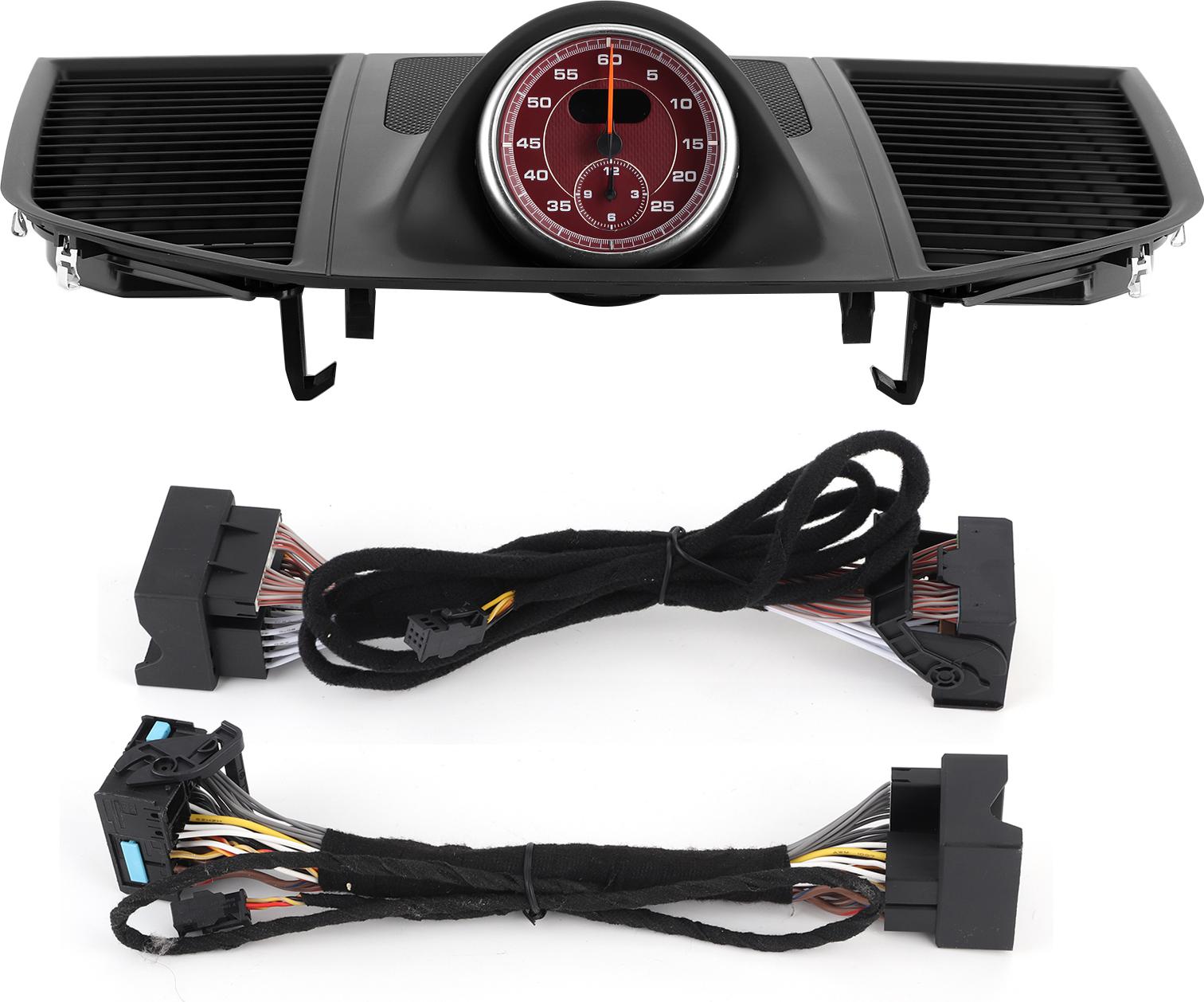 Auto Dashboard Instrument Panel Upper Cover Chronometer für Porsche Macan 20142020 (Chronomètre Rouge)