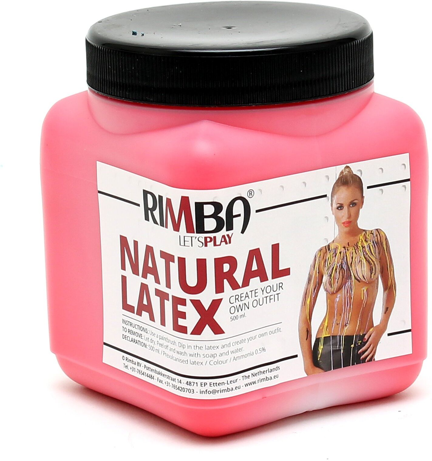 Rimba Peinture Latex Liquide 500 ml - Rouge -