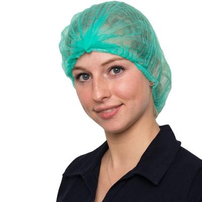 MCD Medical Care Dental GmbH 1000 Klipphauben | Vliesstoff | grün | 55cm | Hauben