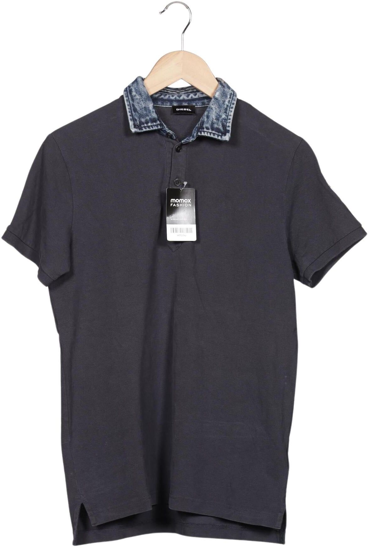 Diesel Herren Poloshirt, Marineblau, Gr. S, Baumwolle - Second Hand