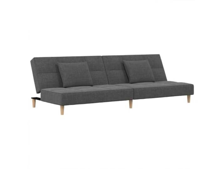 Todiikf Schlafsofa 2-Sitzer mit 2 Kissen Klappsofa Hellgrau Stoff Flexibles 2-in-1 Bettsofa für Wohnzimmer und Studio, verstellbare Rückenlehne, bequeme Polsterung, inklusive 2 Kissen.