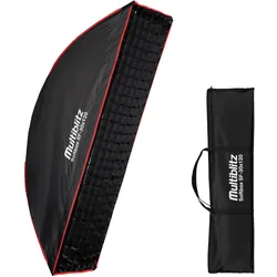 Multiblitz Softbox SF-30x120 Bowens Diffusor Grid Foto Soft Box Studiolicht (Softbox), Softbox + Reflektor