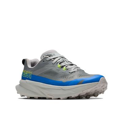 Trailrunningschuh HOKA ONE ONE "Torrent 5", Herren, Gr. 44, blau (galactic grau, stardust), Synthetik, Textil, Schuhe, Trailrunningschuh für Gelände, normale Dämpfung
